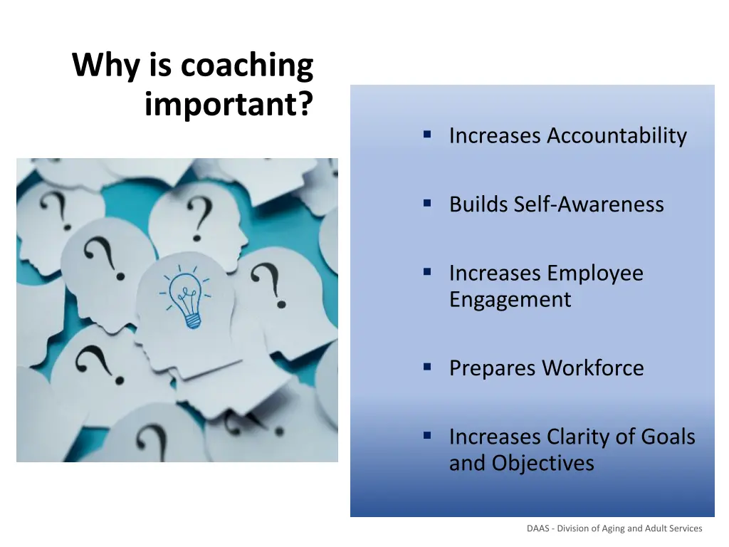 why is coaching important