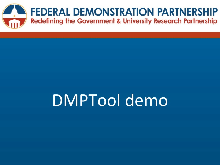 dmptool demo