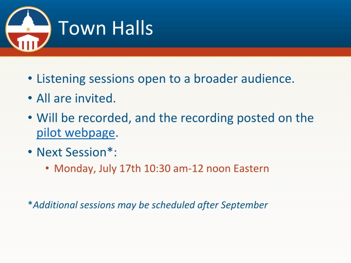 town halls