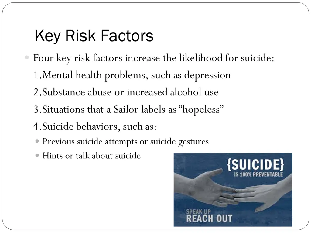 key risk factors