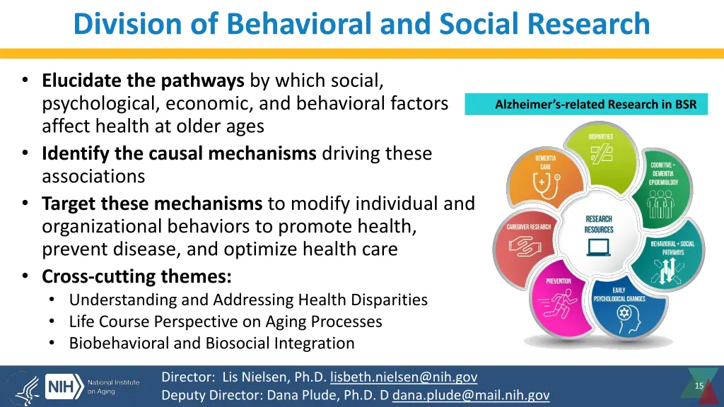 division of behavioral and social research