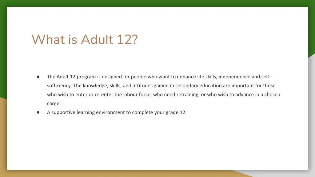 what is adult 12