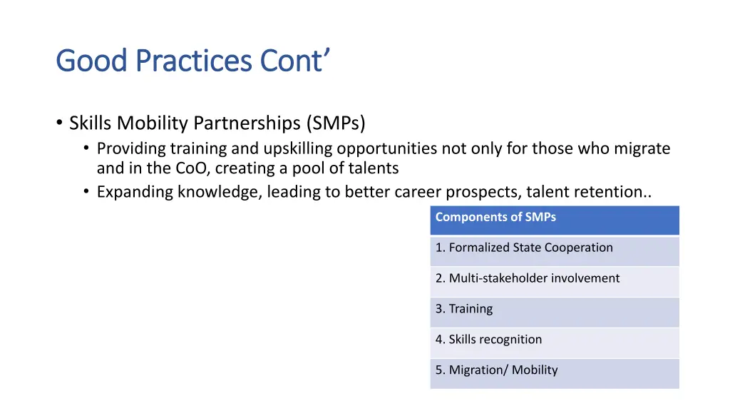good practices good practices cont 1