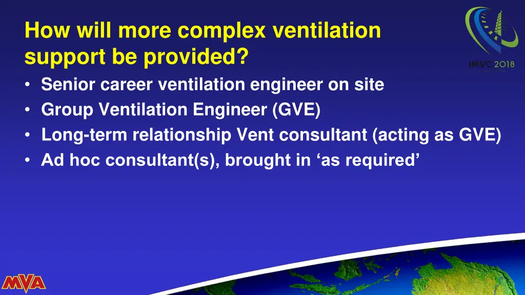 how will more complex ventilation support