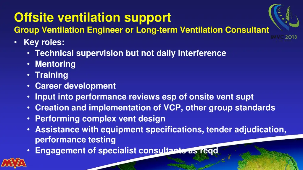 offsite ventilation support group ventilation