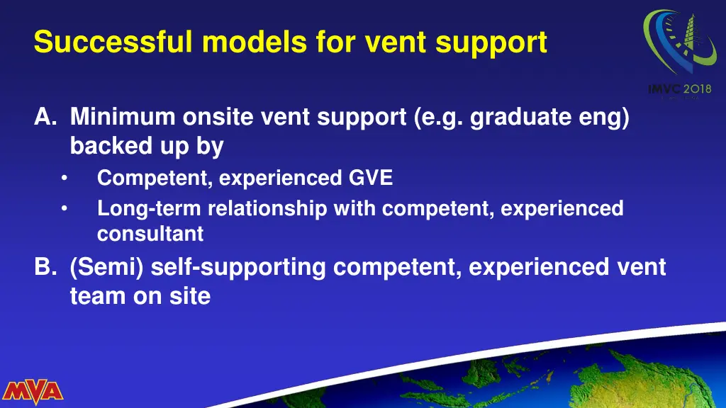 successful models for vent support