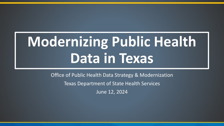 modernizing public health data in texas