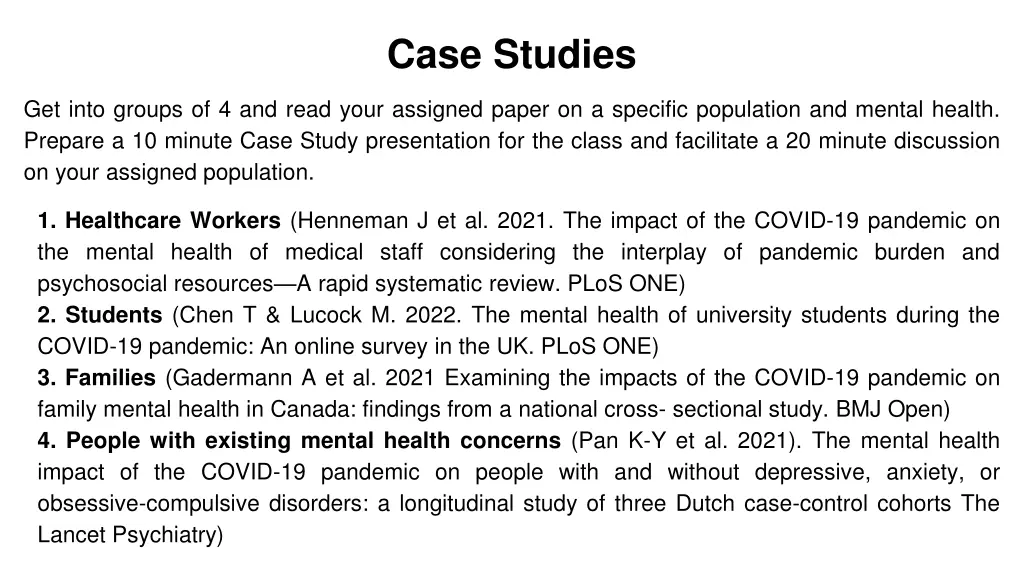 case studies