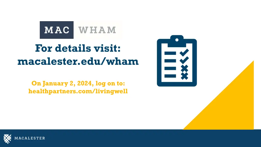 for details visit macalester edu wham