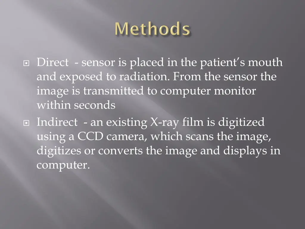 direct sensor is placed in the patient s mouth