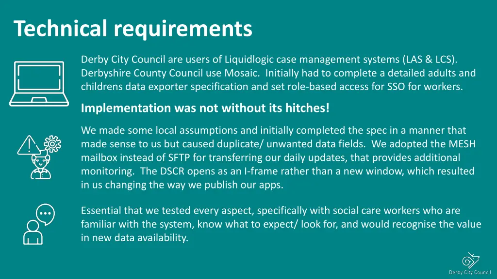 technical requirements