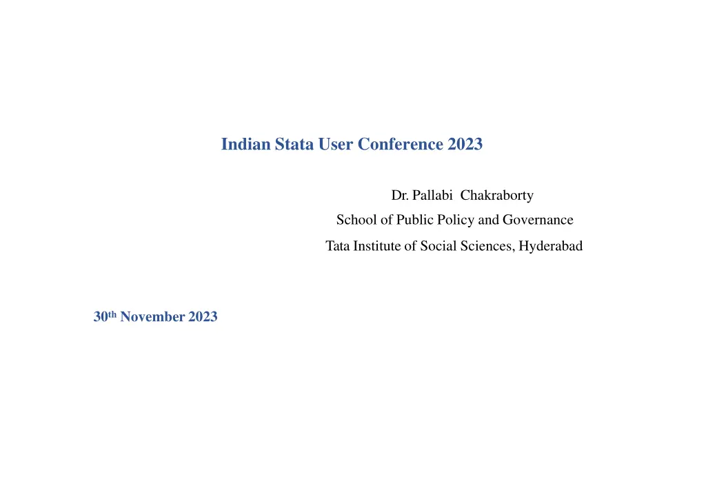 indian stata user conference 2023