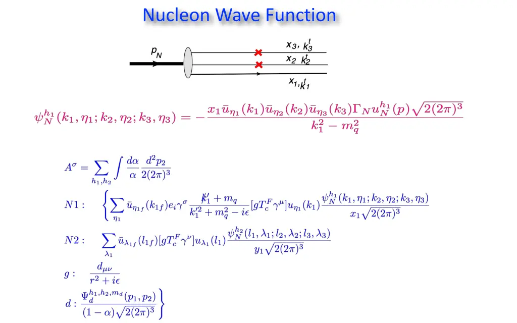 nucleon wave function