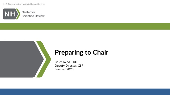 preparing to chair