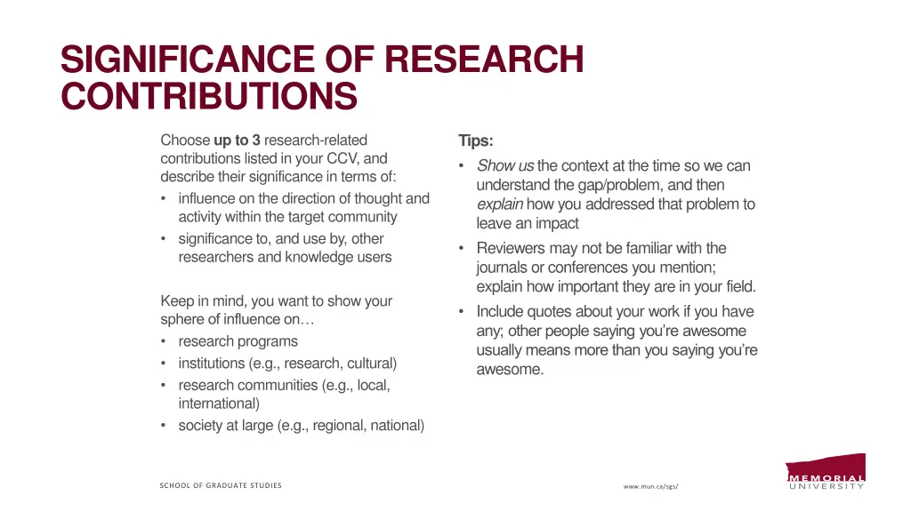 significance of research contributions 1