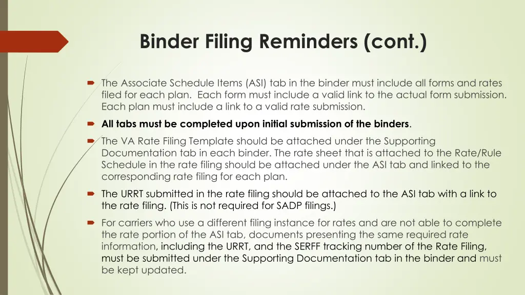 binder filing reminders cont 2