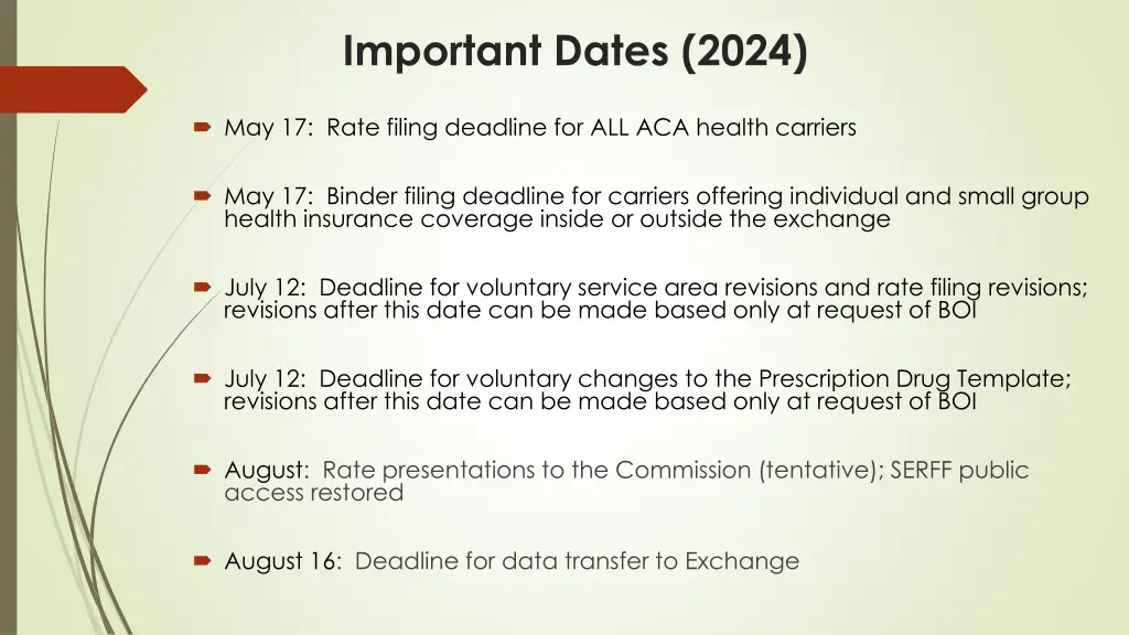 important dates 2024 1