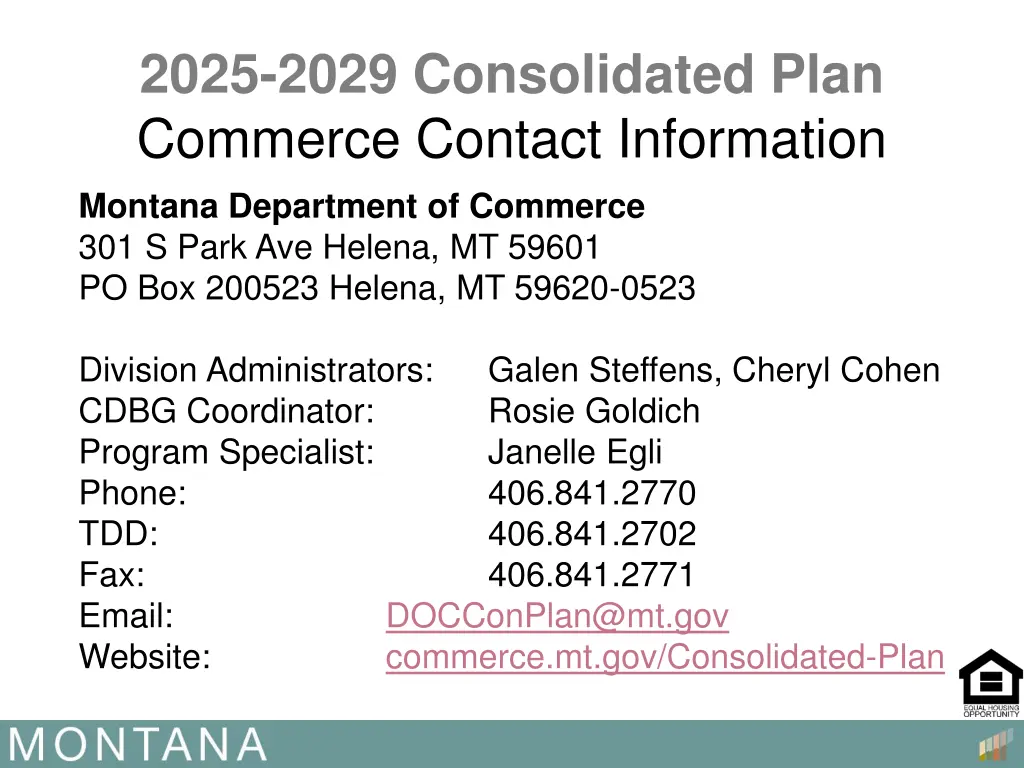 2025 2029 consolidated plan commerce contact