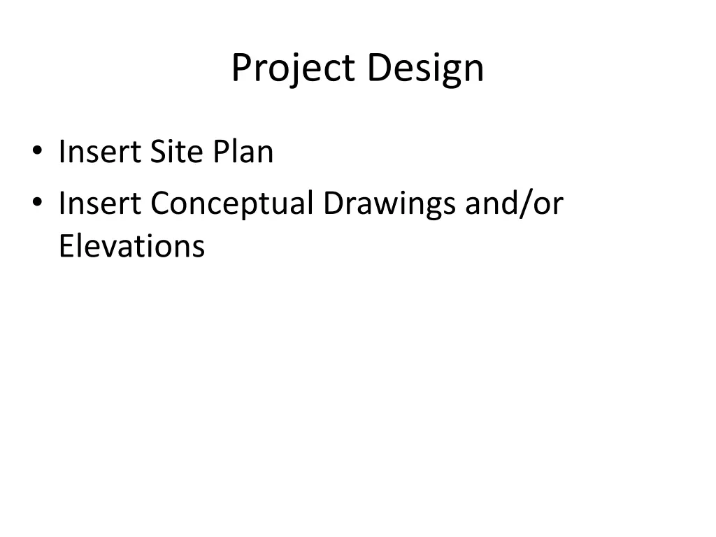 project design