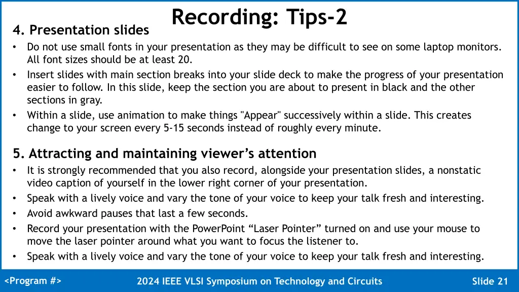 recording tips 2