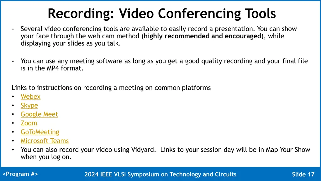 recording video conferencing tools