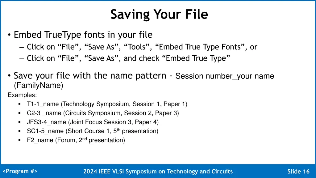 saving your file