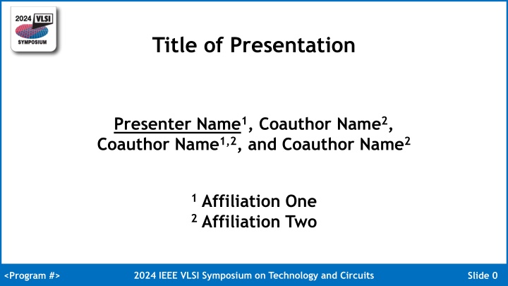 title of presentation