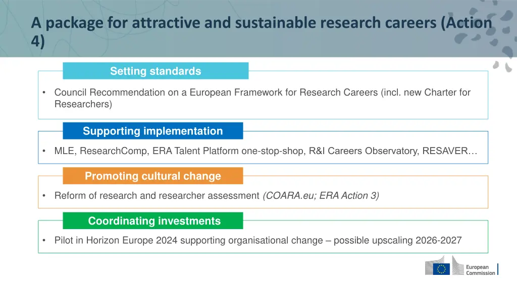 a package for attractive and sustainable research