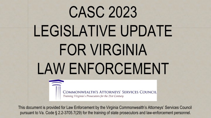 casc 2023 legislative update for virginia