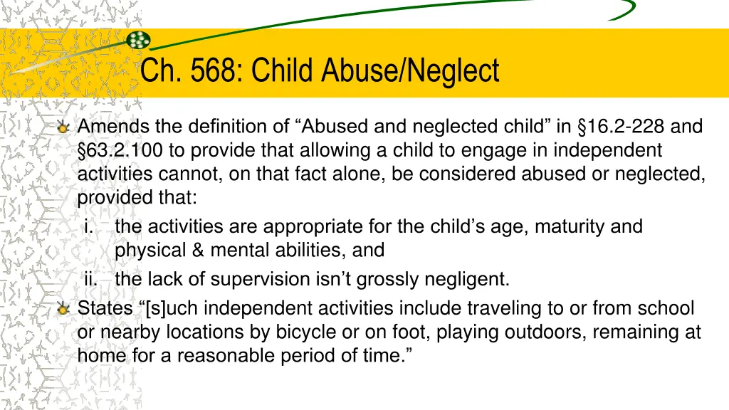 ch 568 child abuse neglect