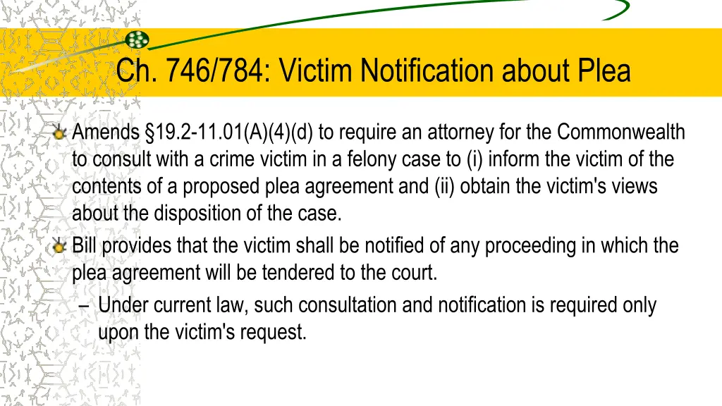 ch 746 784 victim notification about plea