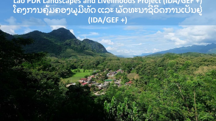 lao pdr landscapes and livelihoods project