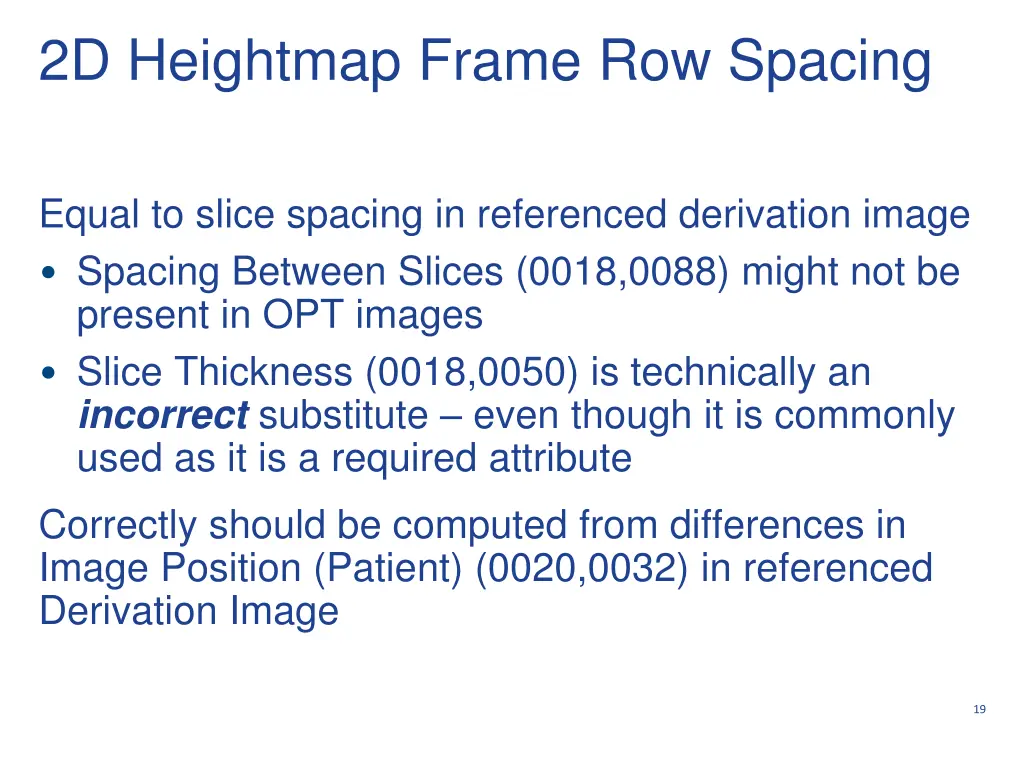 2d heightmap frame row spacing