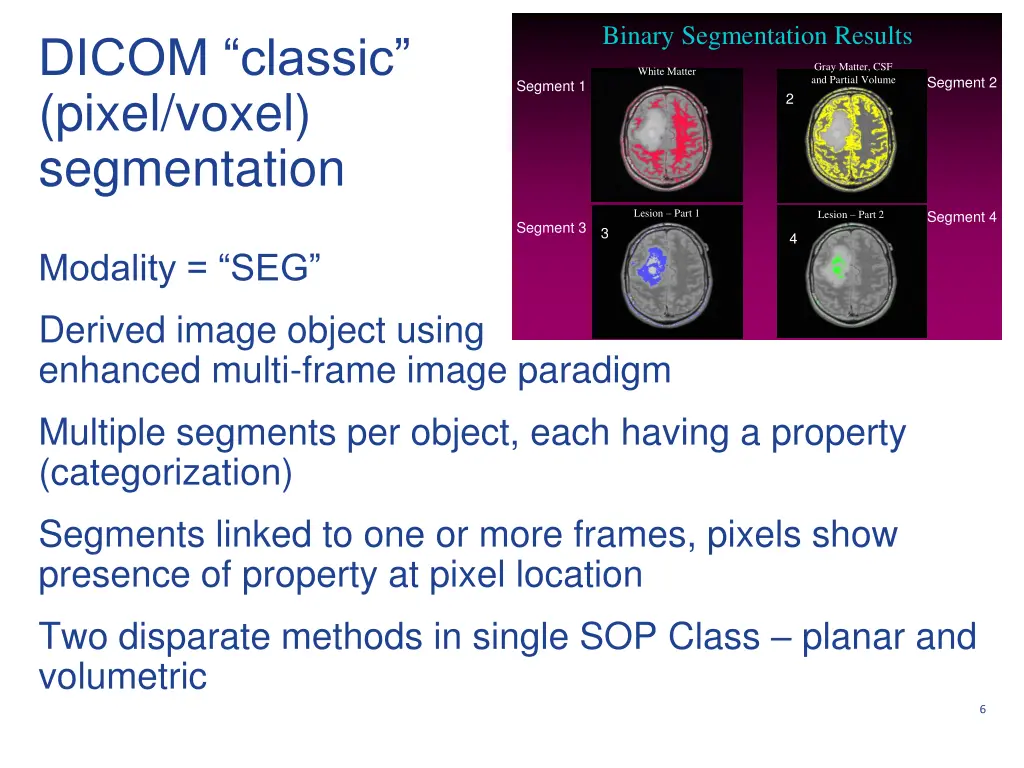 binary segmentation results