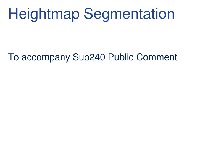 heightmap segmentation