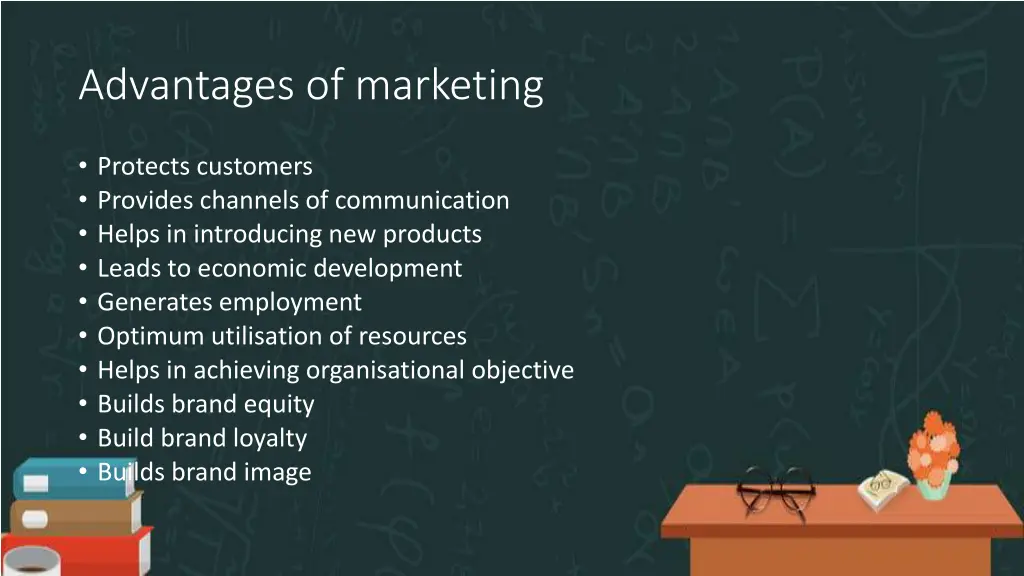 advantages of marketing 1