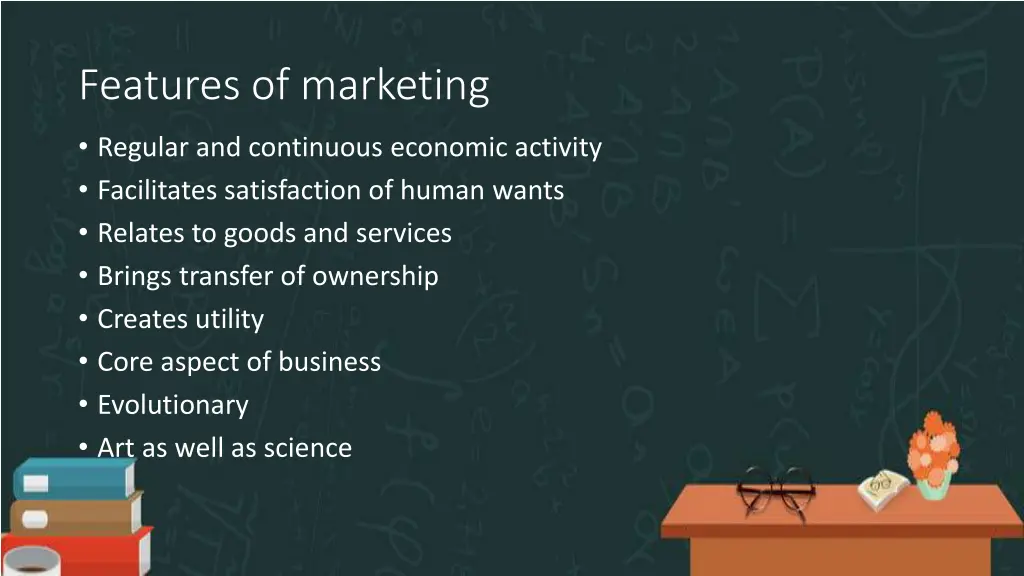 features of marketing