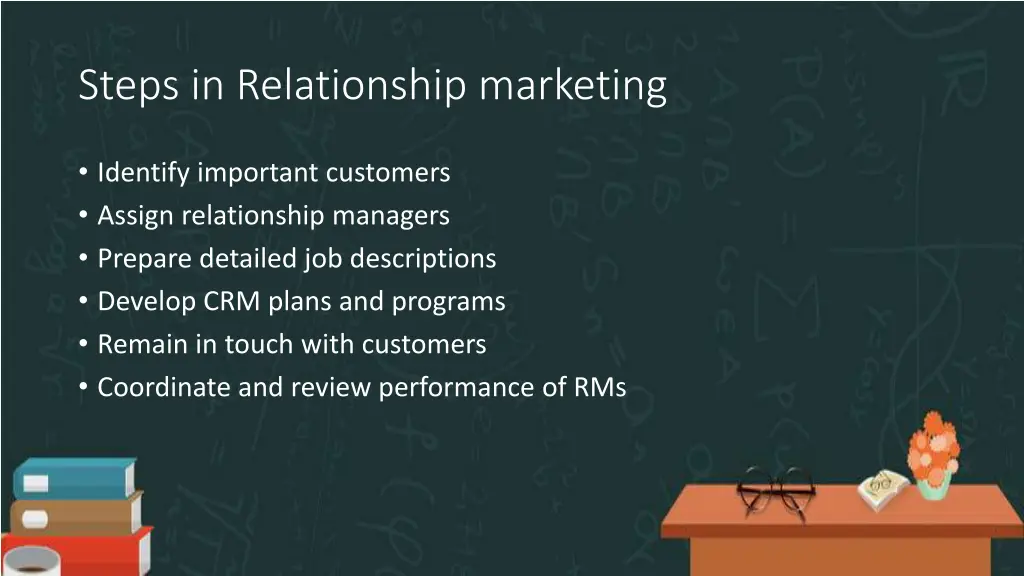 steps in relationship marketing