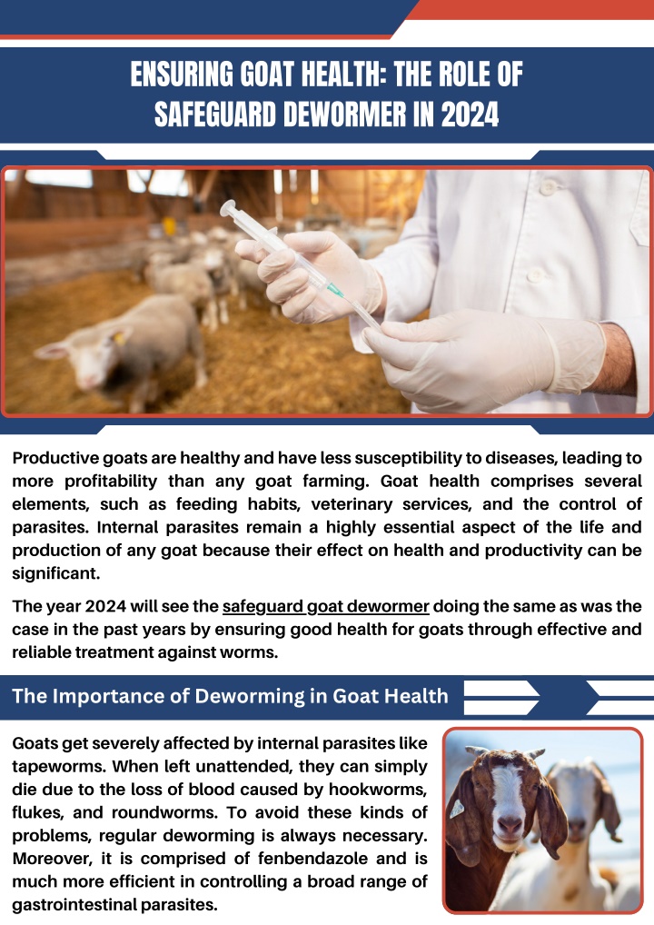 ensuring goat health the role of safeguard