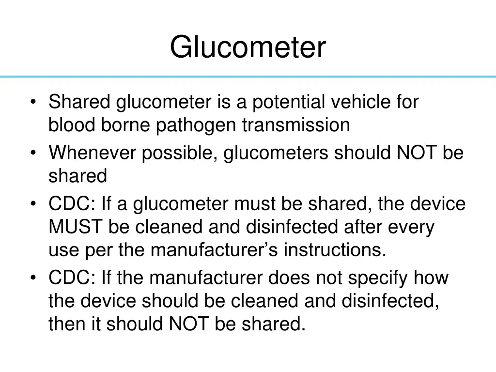 glucometer