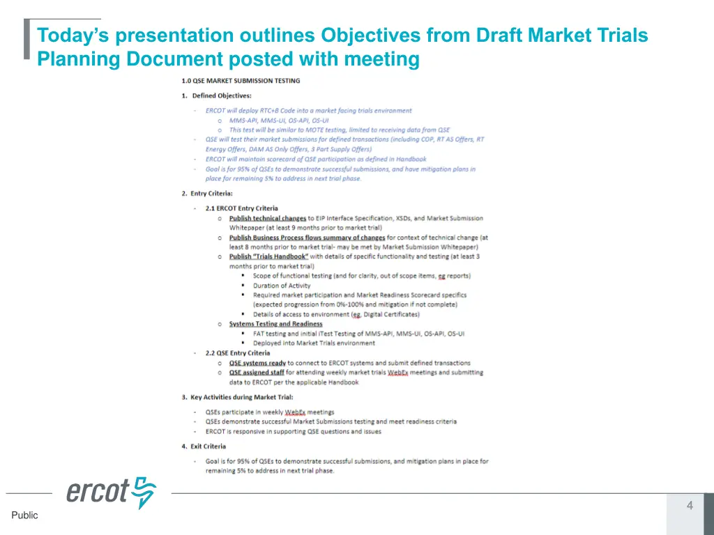 today s presentation outlines objectives from
