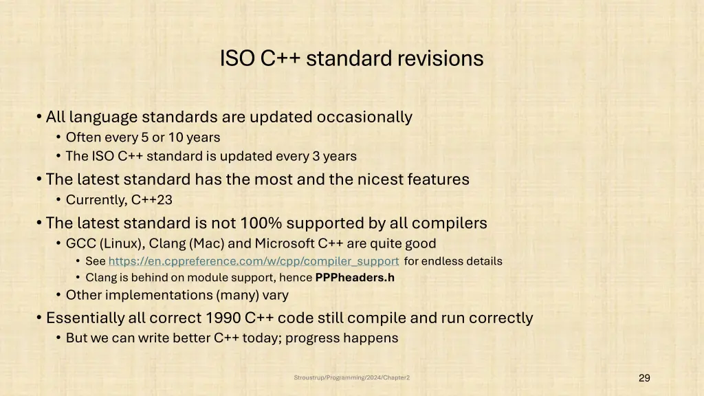 iso c standard revisions