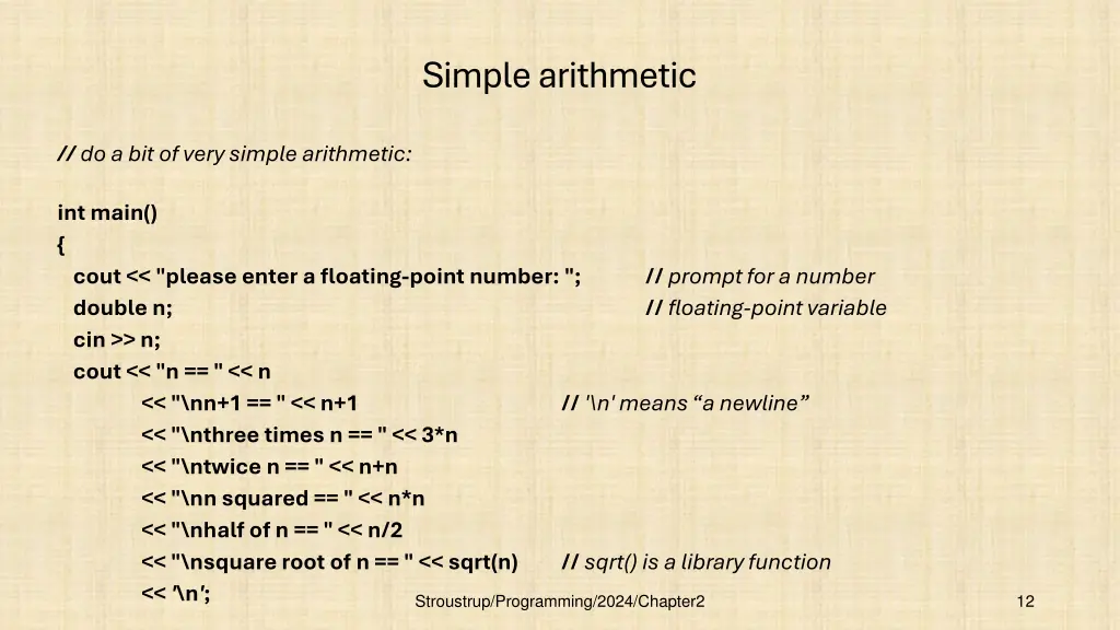 simple arithmetic