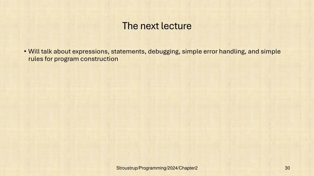 the next lecture