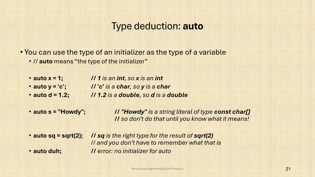 type deduction auto