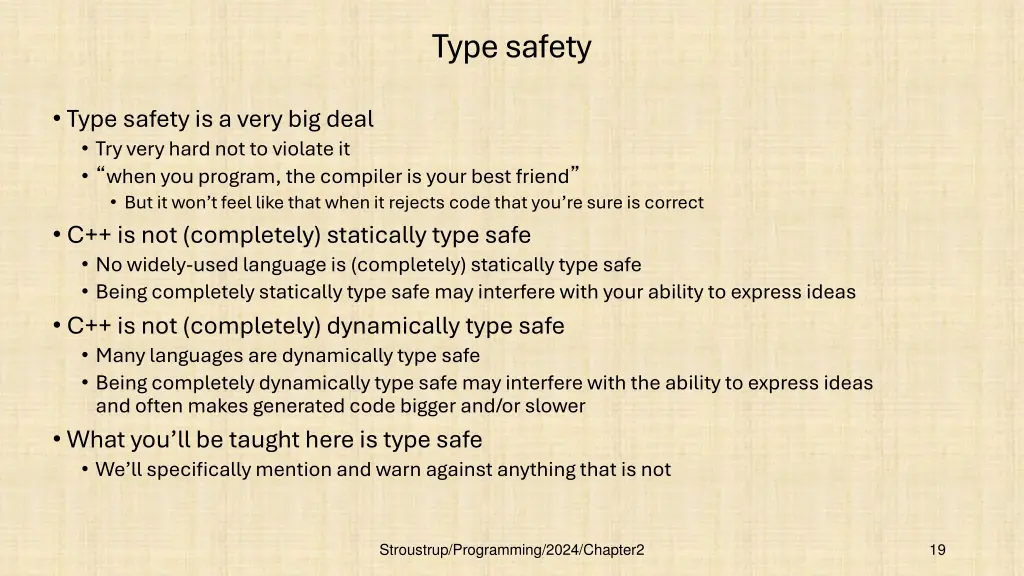 type safety 1