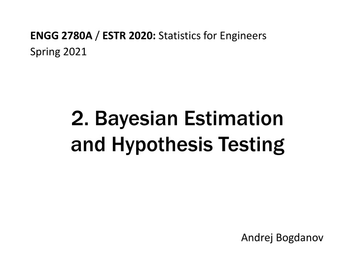 engg 2780a estr 2020 statistics for engineers