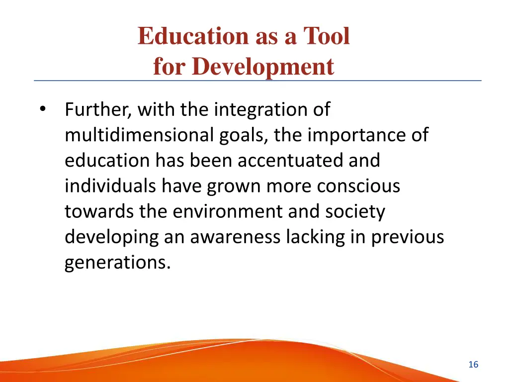 education as a tool for development 1