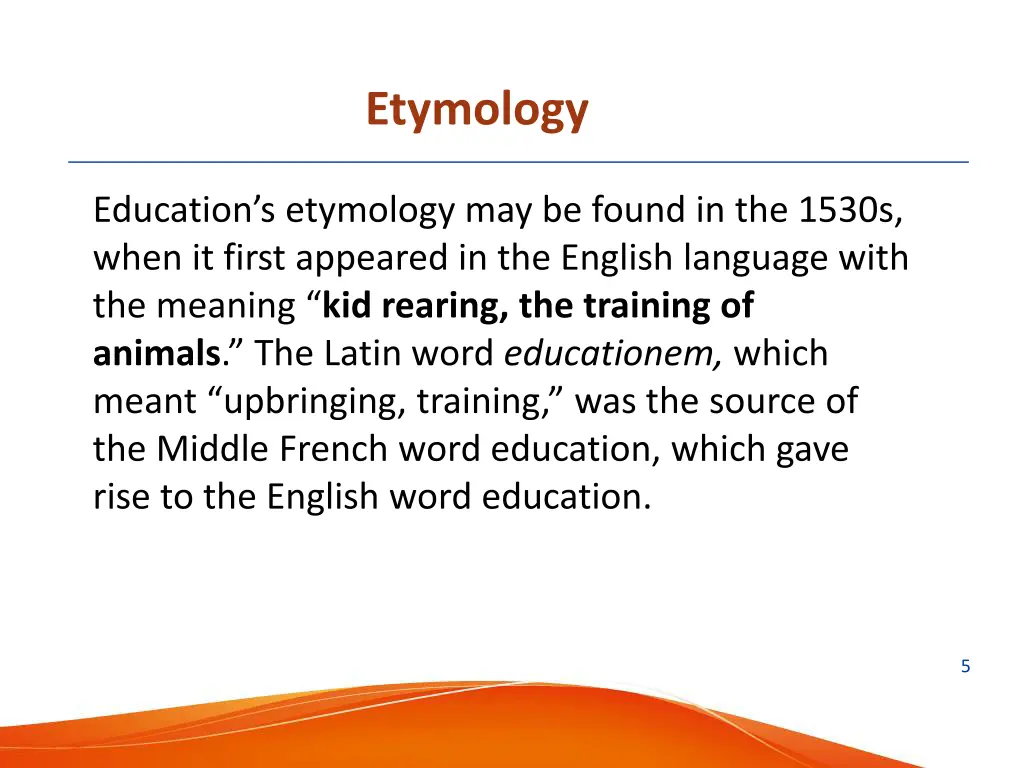 etymology