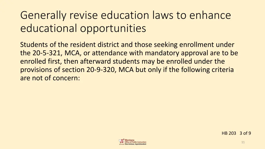 generally revise education laws to enhance 2